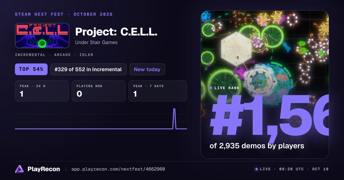 Project: C.E.L.L. en el Steam Next Fest