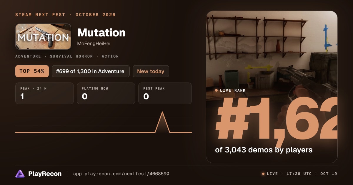 Mutation in Steam Next Fest
