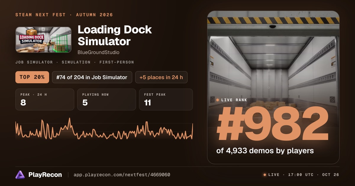 Loading Dock Simulator en el Steam Next Fest