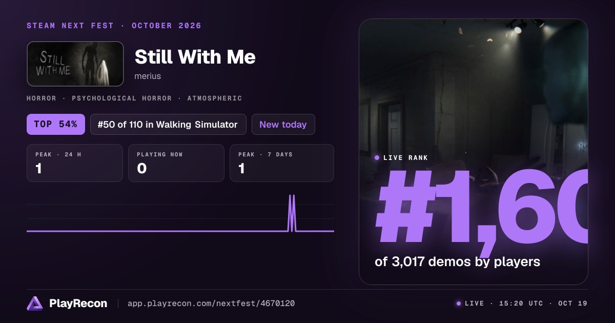 Still With Me in Steam Next Fest