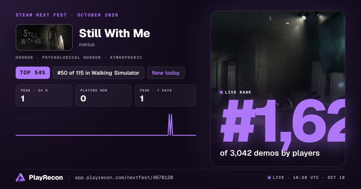 Still With Me на Steam Next Fest
