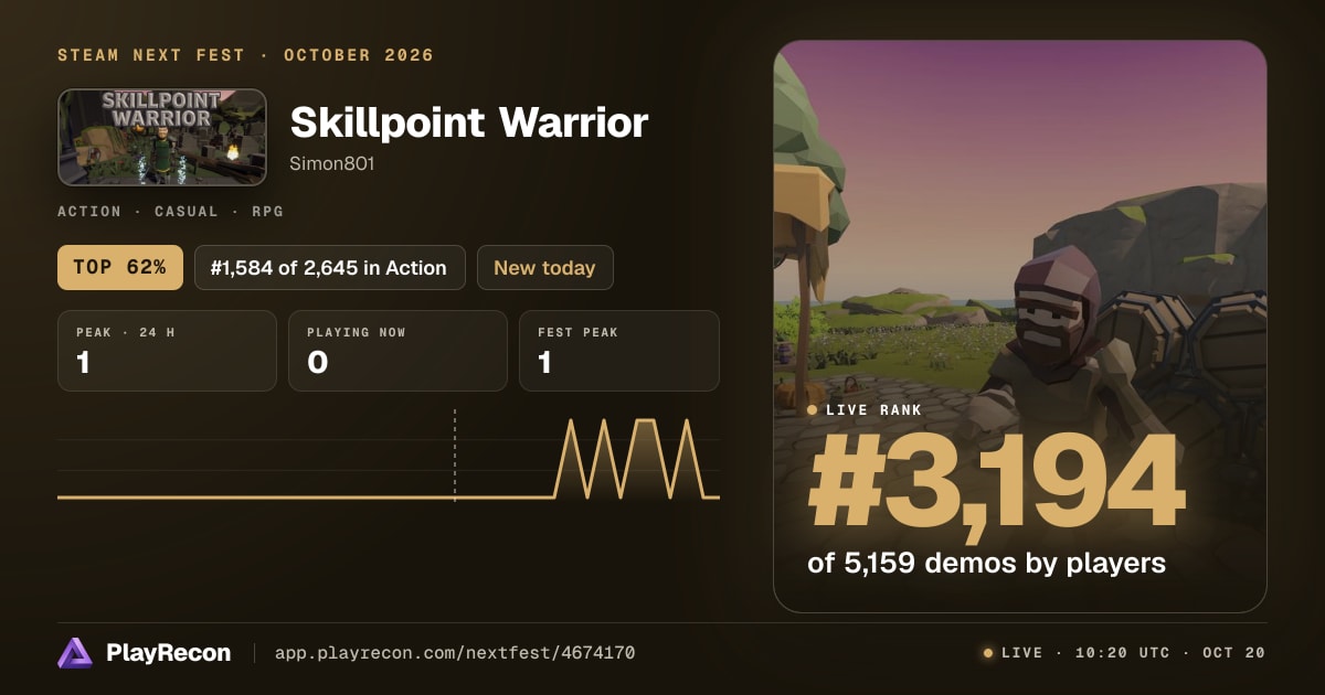 Skillpoint Warrior im Steam Next Fest