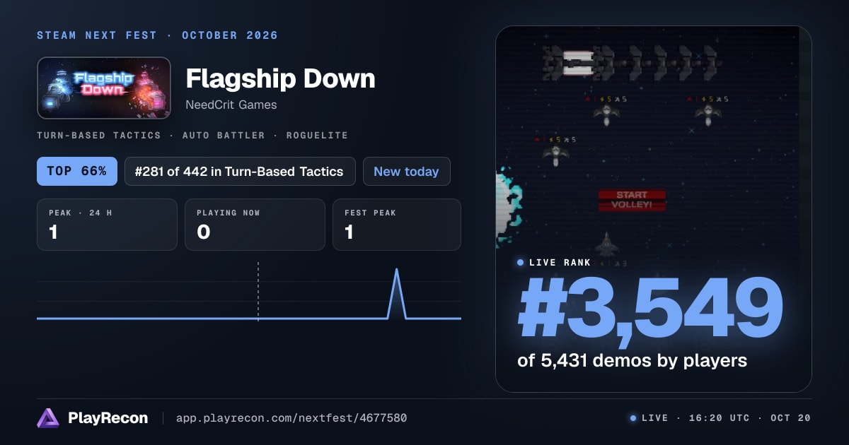 Flagship Down im Steam Next Fest