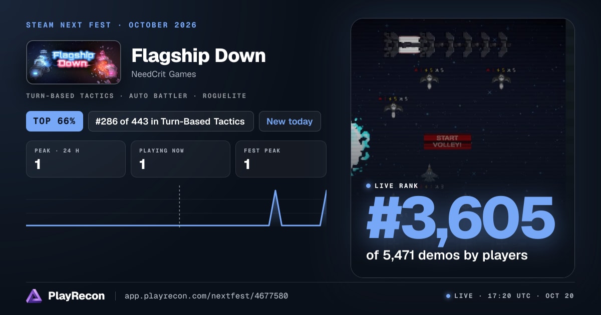 Flagship Down in Steam Next Fest