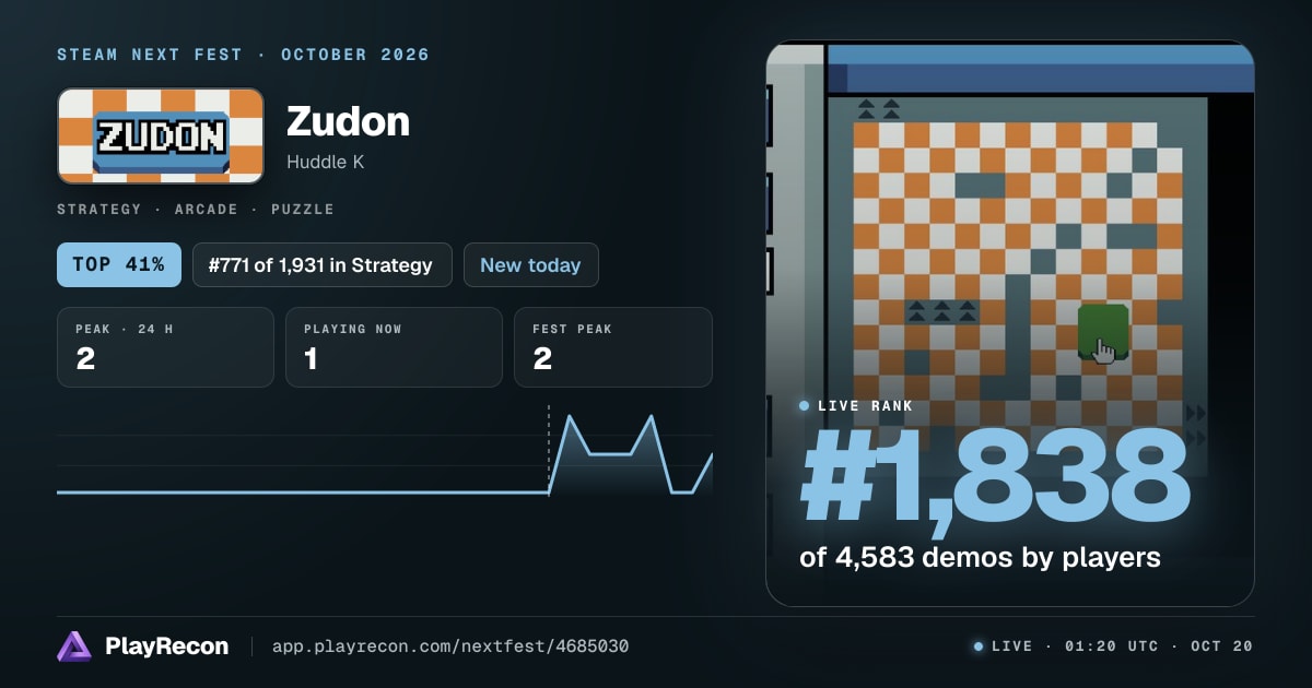 Zudon im Steam Next Fest