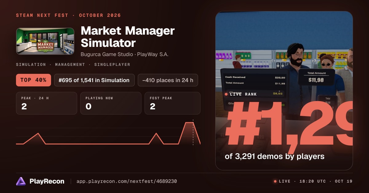 Market Manager Simulator im Steam Next Fest