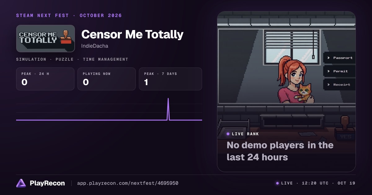 Censor Me Totally im Steam Next Fest