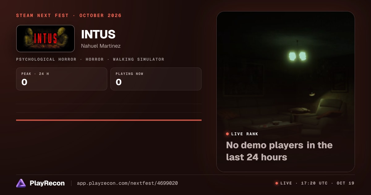 INTUS in Steam Next Fest