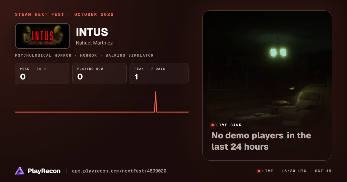 INTUS im Steam Next Fest