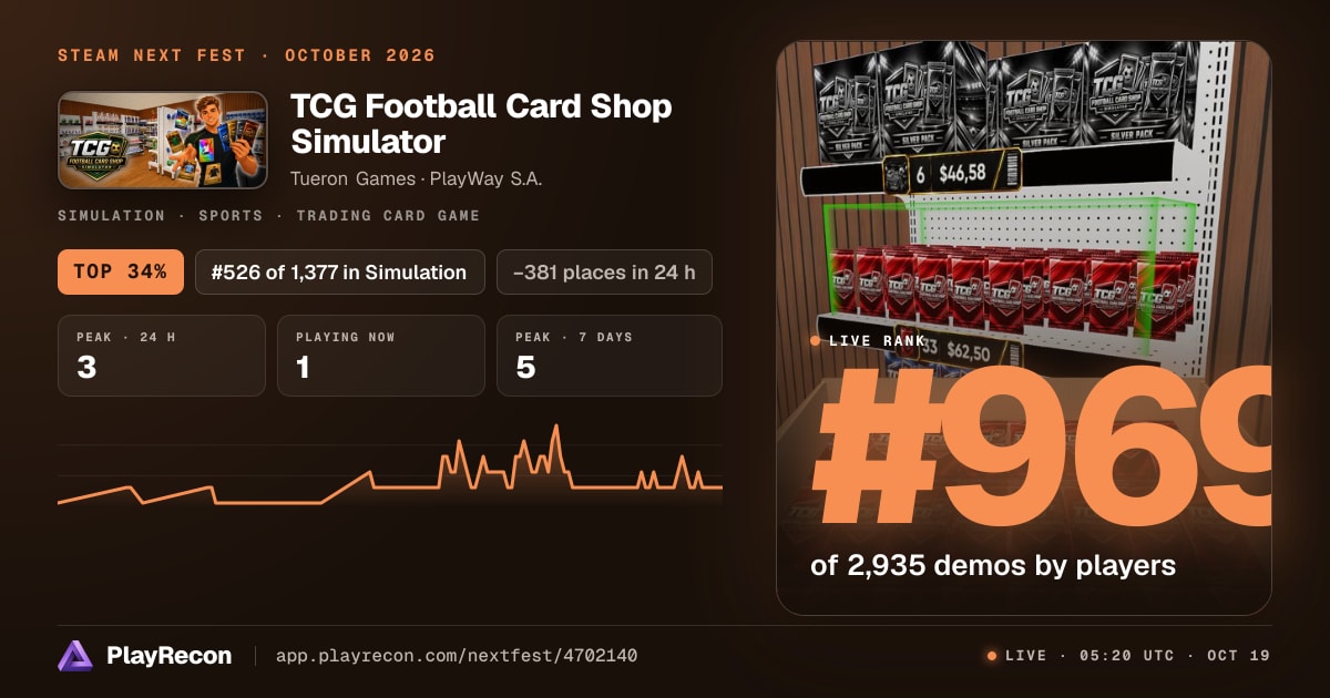 TCG Football Card Shop Simulator au Steam Next Fest
