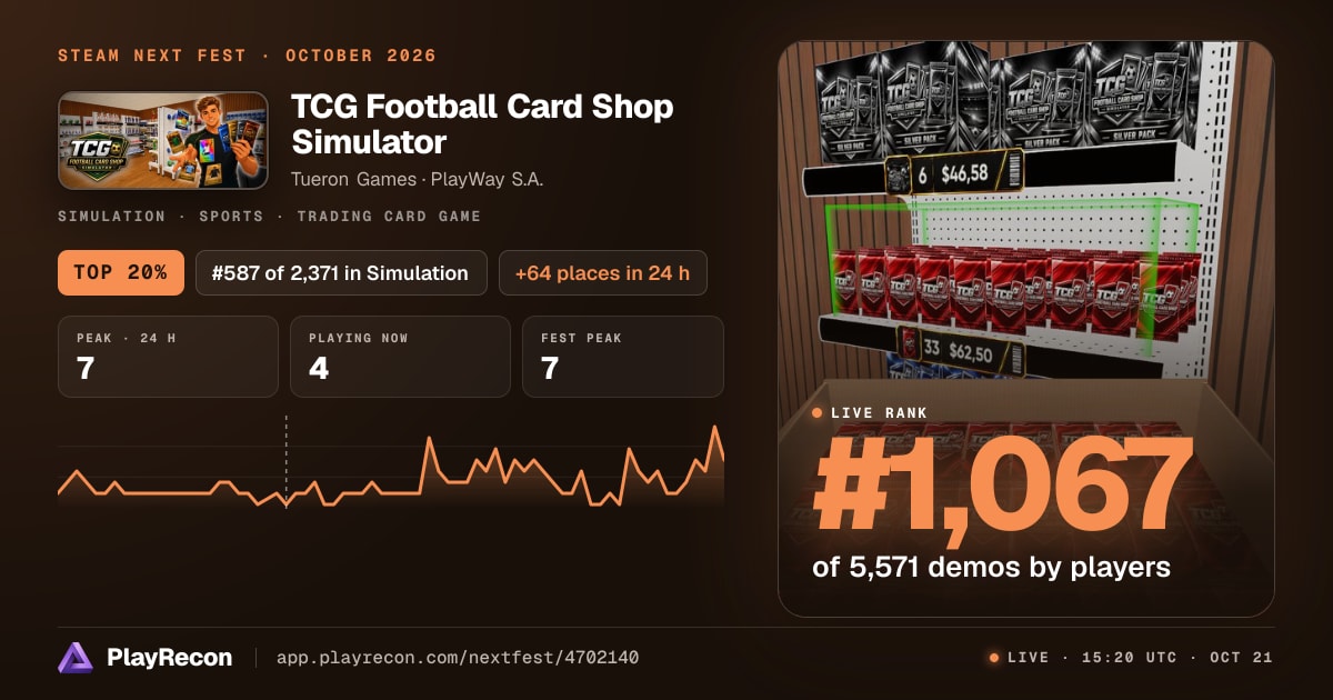 TCG Football Card Shop Simulator на Steam Next Fest