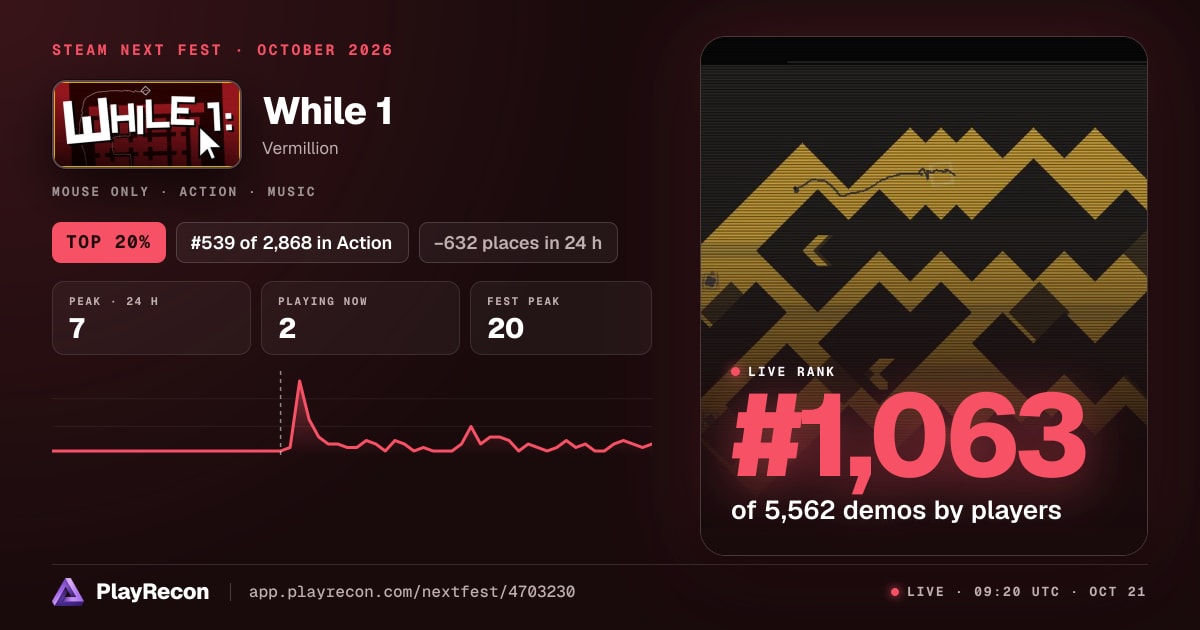 While 1 in Steam Next Fest