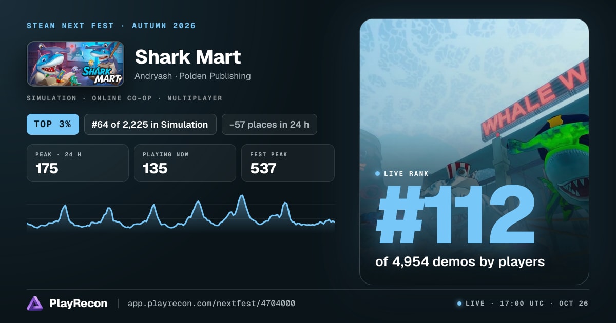 Shark Mart in Steam Next Fest
