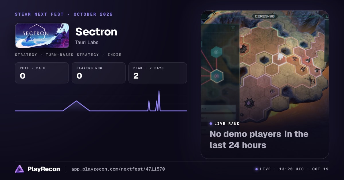 Sectron in Steam Next Fest