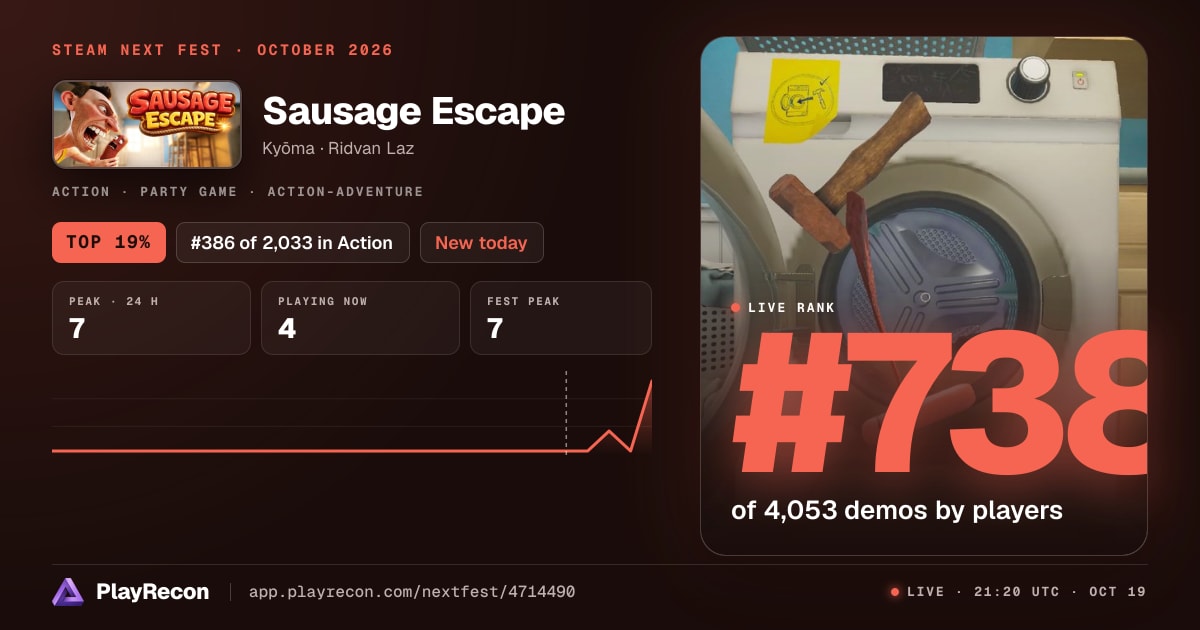 Sausage Escape in Steam Next Fest