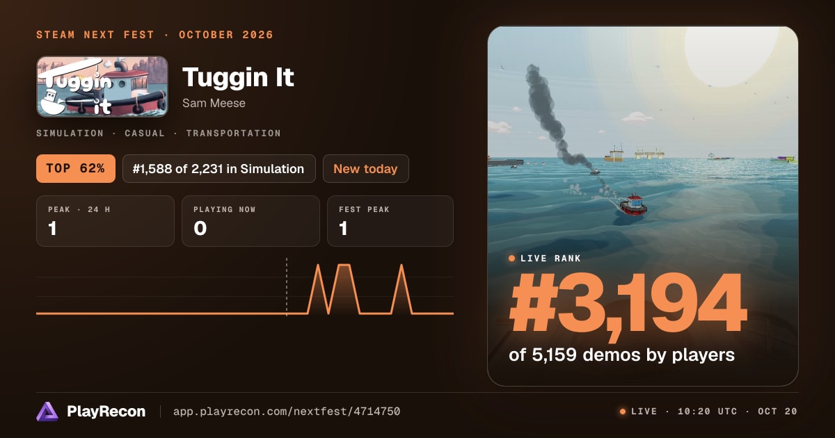 Tuggin It на Steam Next Fest