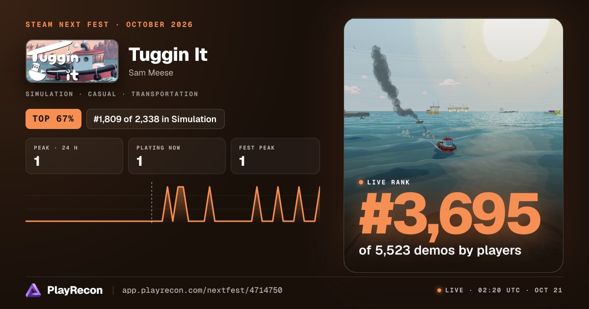 Tuggin It en el Steam Next Fest