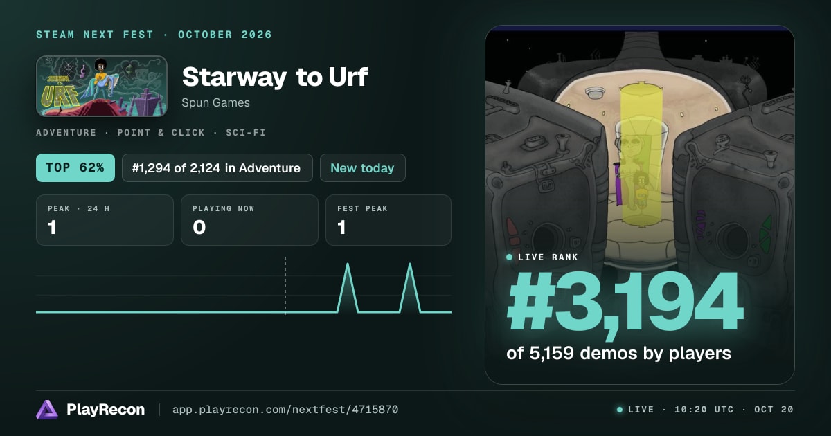 Starway to Urf allo Steam Next Fest