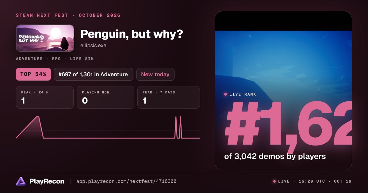 Penguin, but why? en el Steam Next Fest