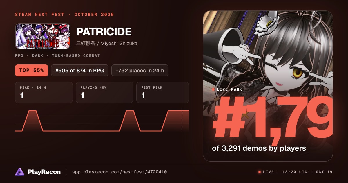 PATRICIDE in Steam Next Fest
