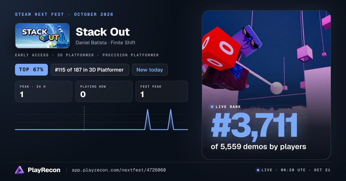 Stack Out на Steam Next Fest