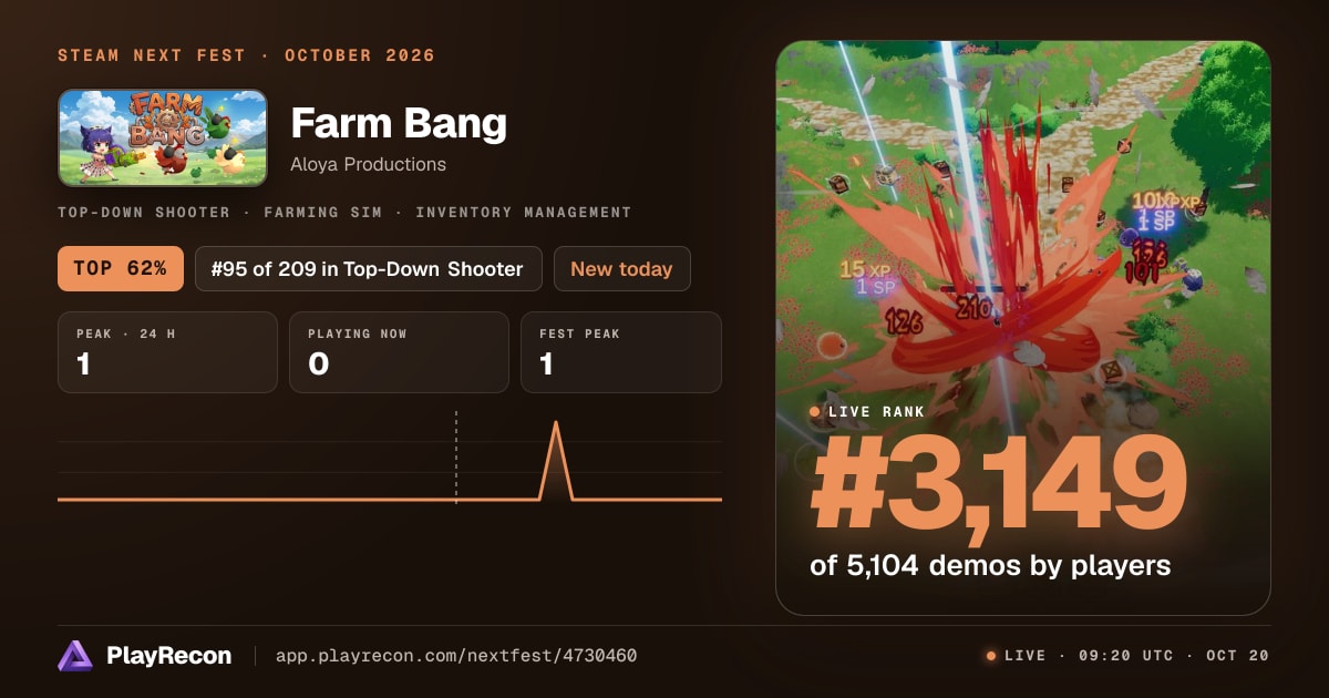Farm Bang im Steam Next Fest