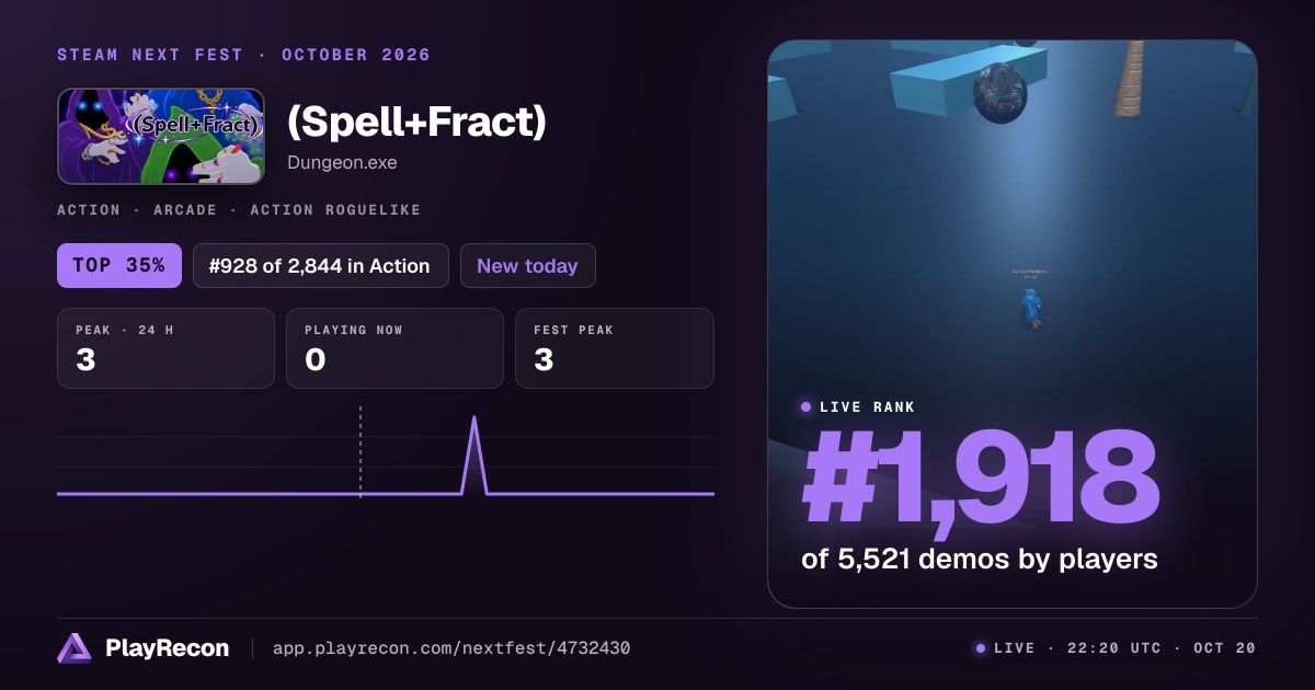 (Spell+Fract) en el Steam Next Fest
