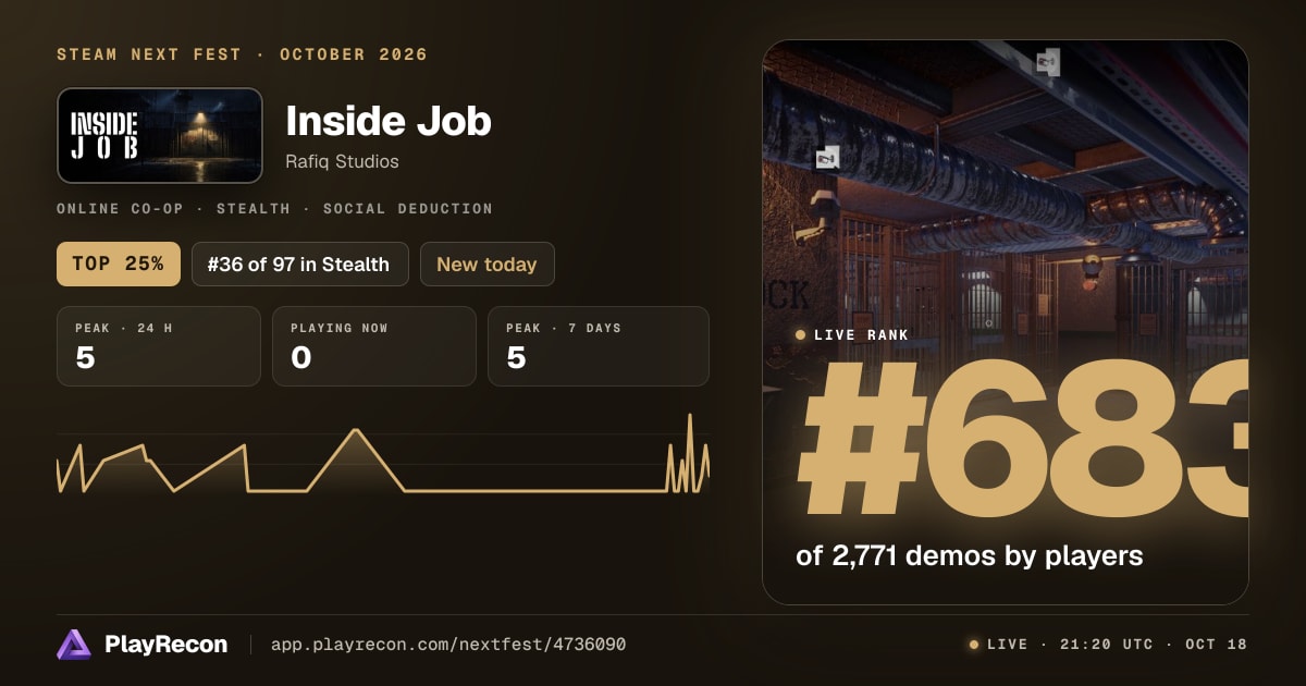 Inside Job in Steam Next Fest
