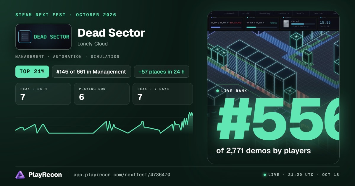 Dead Sector in Steam Next Fest