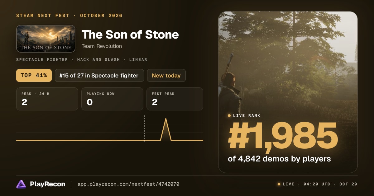 The Son of Stone en el Steam Next Fest