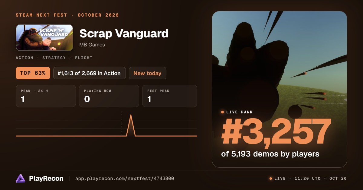 Scrap Vanguard au Steam Next Fest