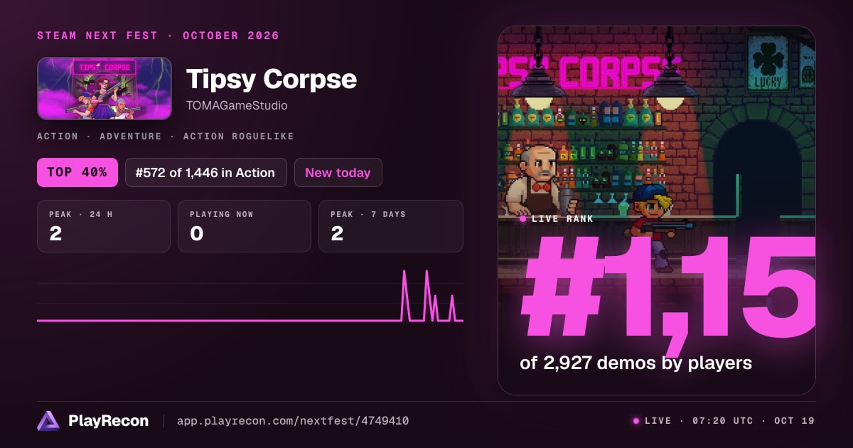 Tipsy Corpse allo Steam Next Fest