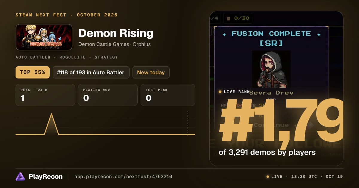 Demon Rising au Steam Next Fest