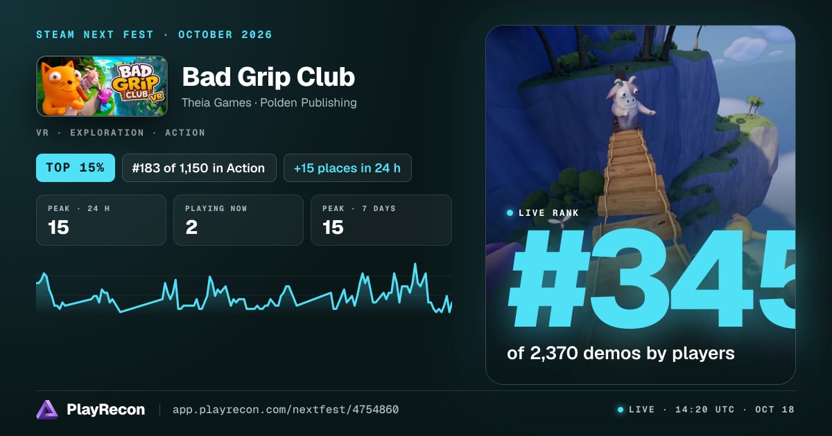Bad Grip Club au Steam Next Fest