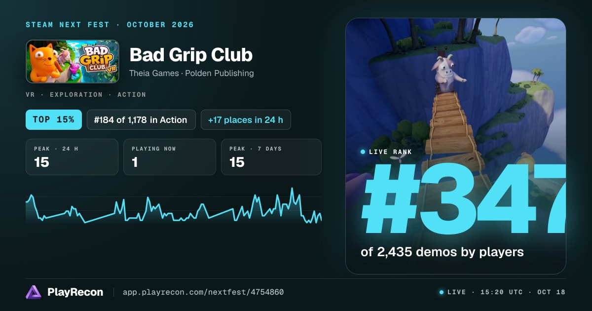 Bad Grip Club in Steam Next Fest