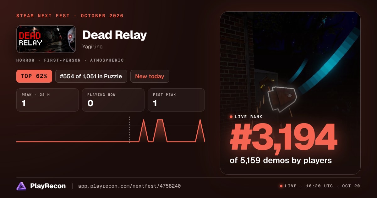 Dead Relay in Steam Next Fest