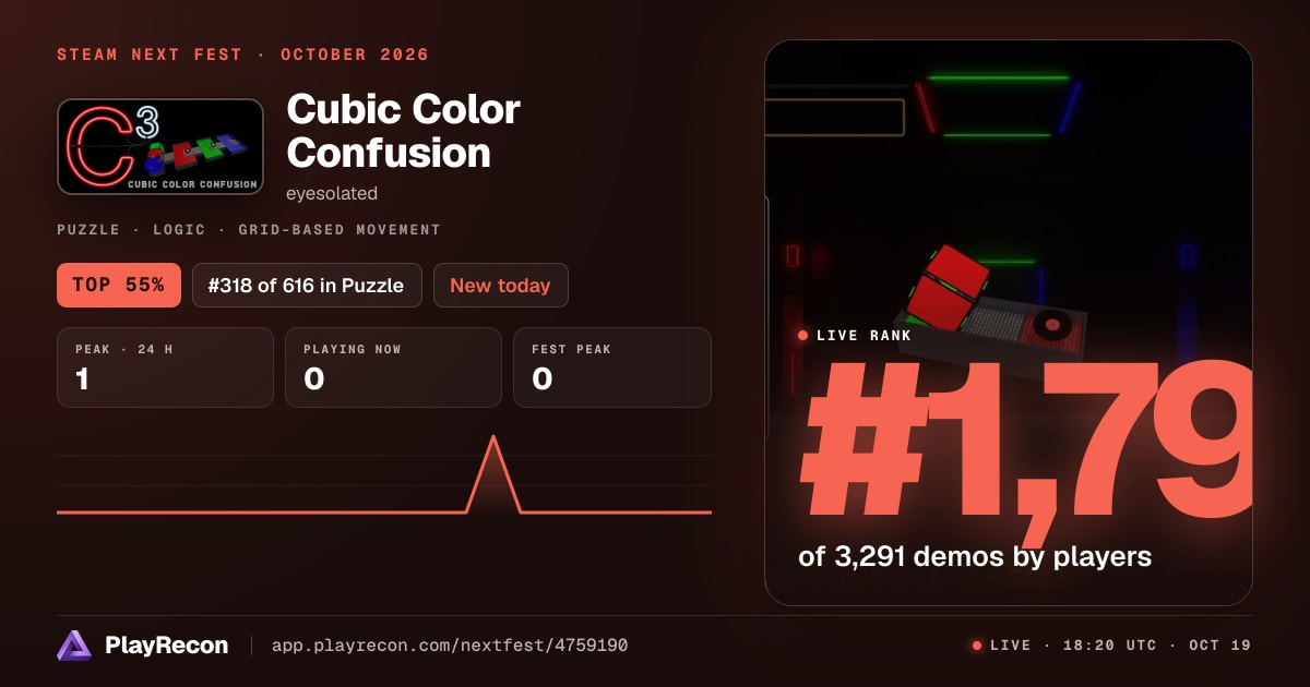 Cubic Color Confusion im Steam Next Fest