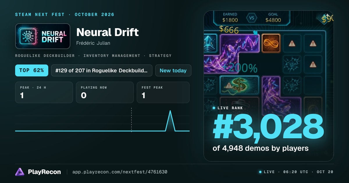 Neural Drift allo Steam Next Fest