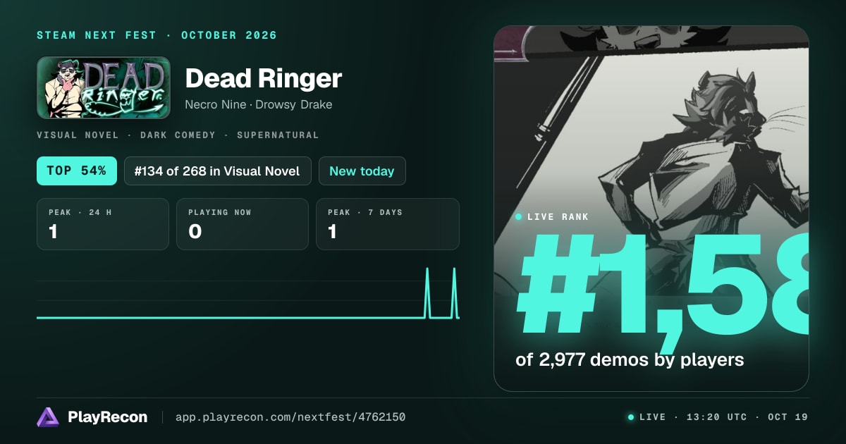 Dead Ringer на Steam Next Fest