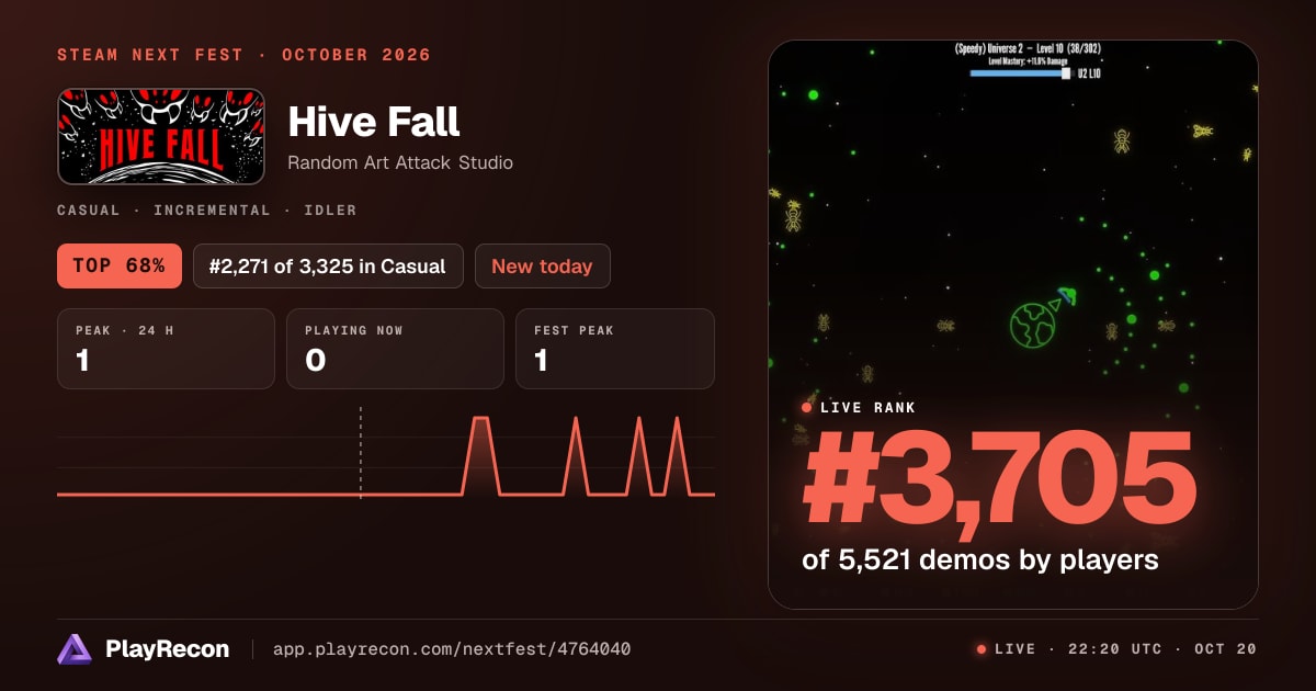 Hive Fall im Steam Next Fest