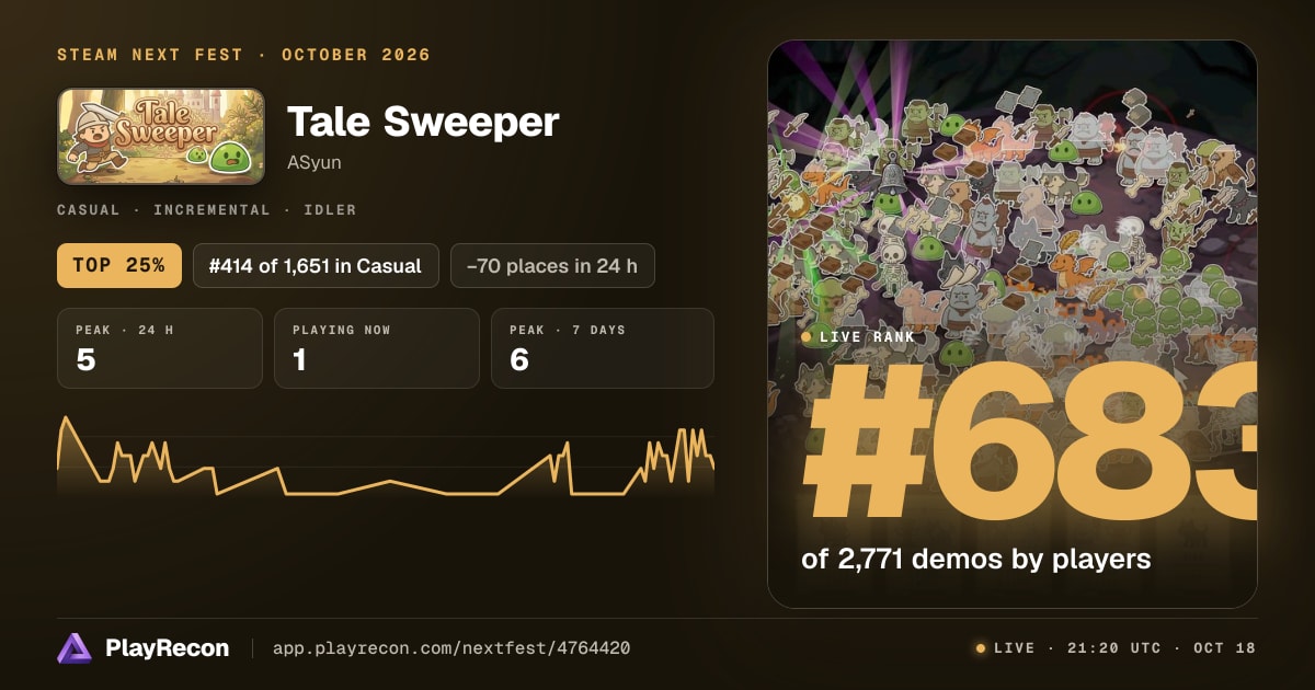 Tale Sweeper au Steam Next Fest