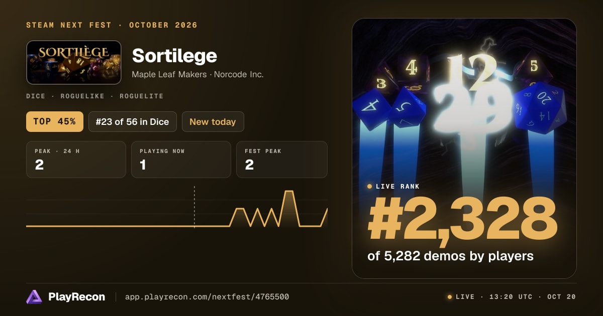 Sortilege in Steam Next Fest