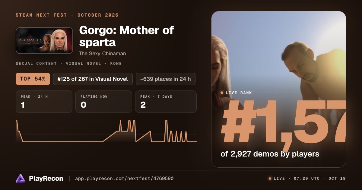 Gorgo: Mother of sparta au Steam Next Fest