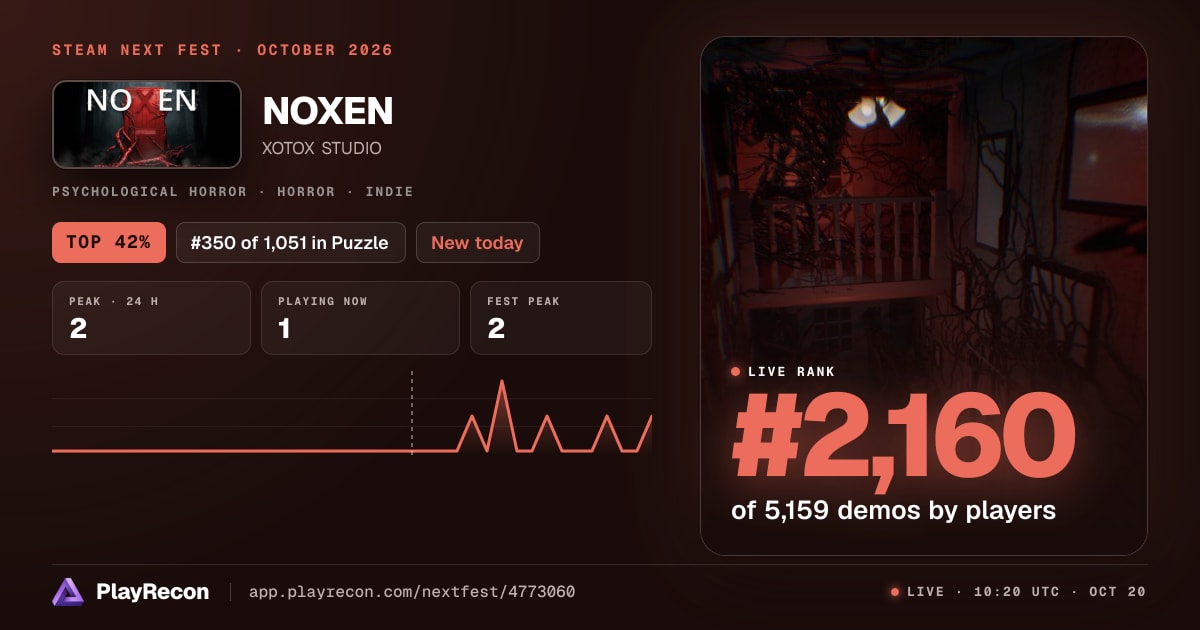 NOXEN im Steam Next Fest