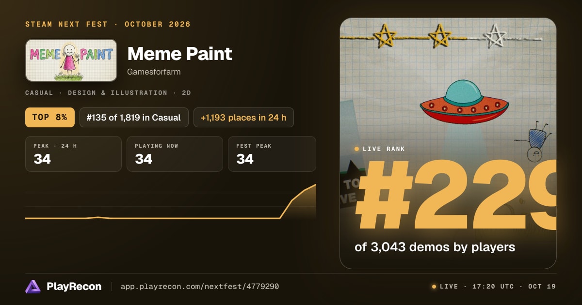 Meme Paint in Steam Next Fest