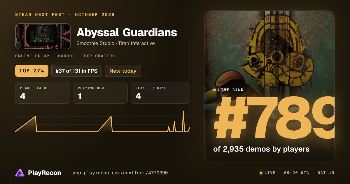Abyssal Guardians im Steam Next Fest