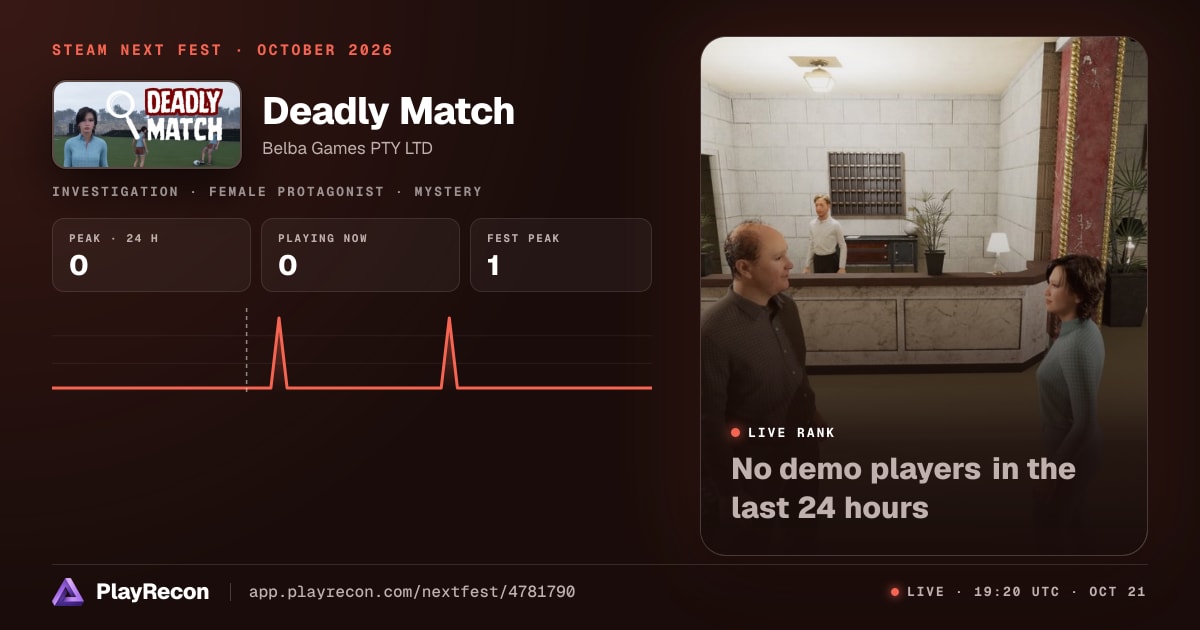Deadly Match на Steam Next Fest