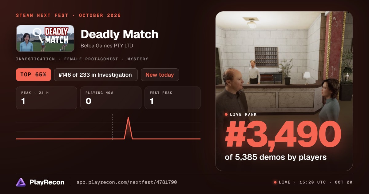 Deadly Match in Steam Next Fest
