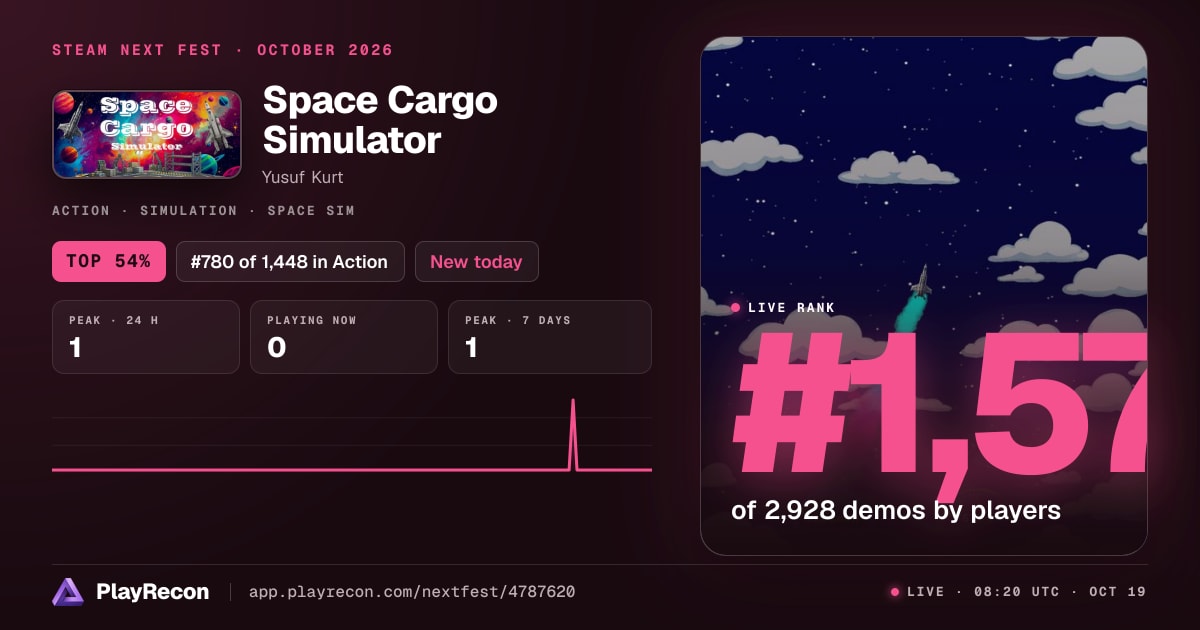 Space Cargo Simulator im Steam Next Fest