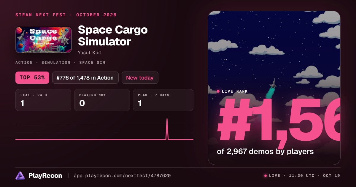Space Cargo Simulator en el Steam Next Fest